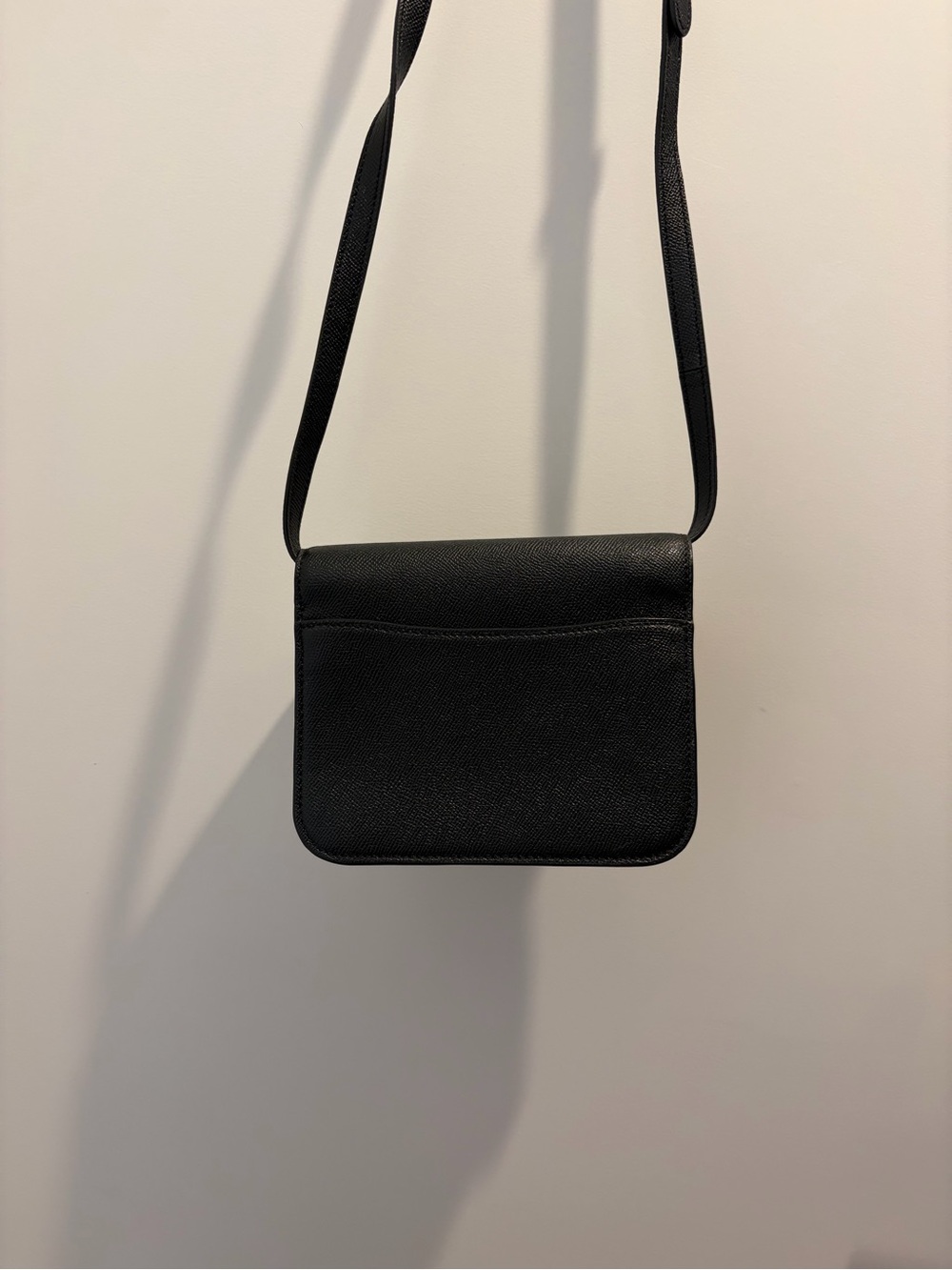 Coach Black Leather Crossbody Bag with Gold Logo - Picture 3 of 5